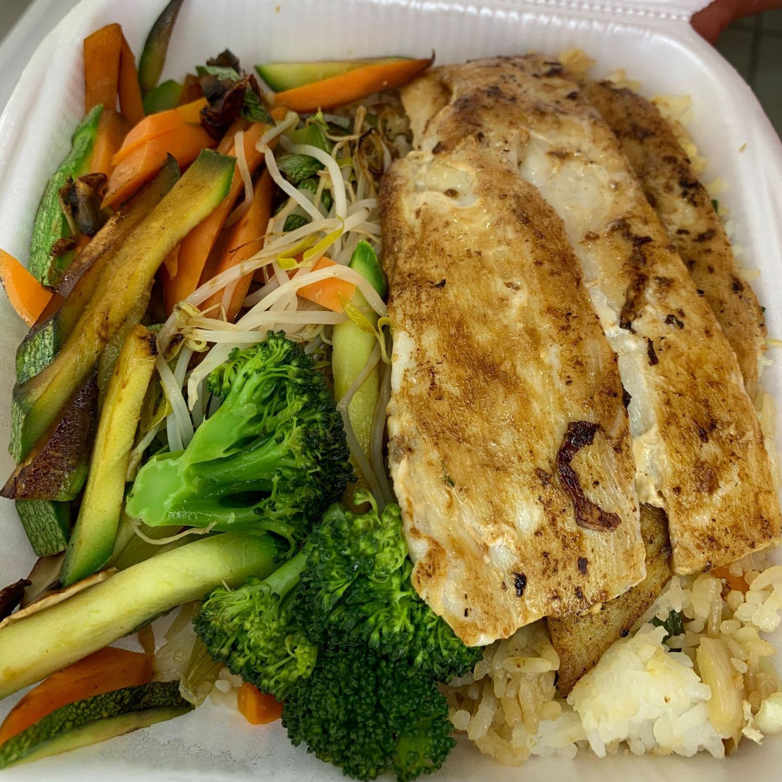TEPPANYAKI DE PESCADO A LA PLANCHA