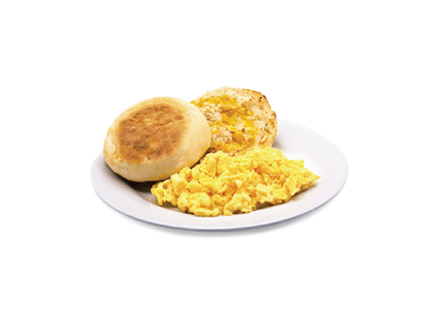 Huevos Revueltos y Pan Muffin