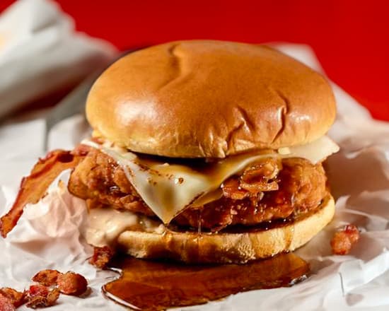 NOT maple chicken burger