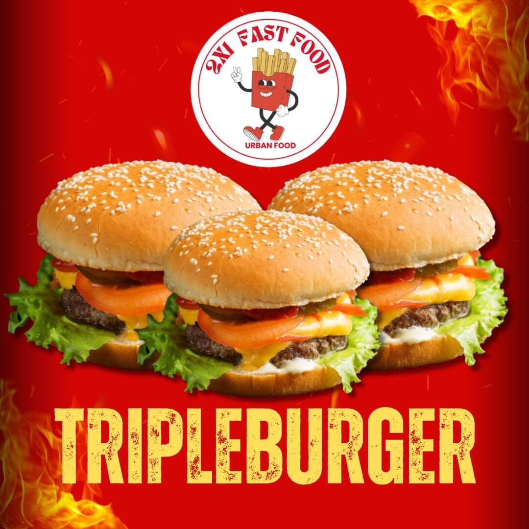 Triple Chesee Burger Clásica 3 uds