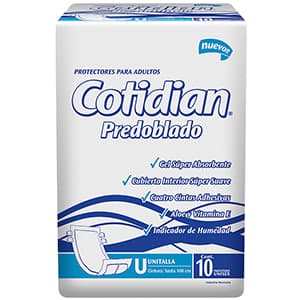 PAÑAL P/ADULTO COTIDIAN PREDOB 10 PZA