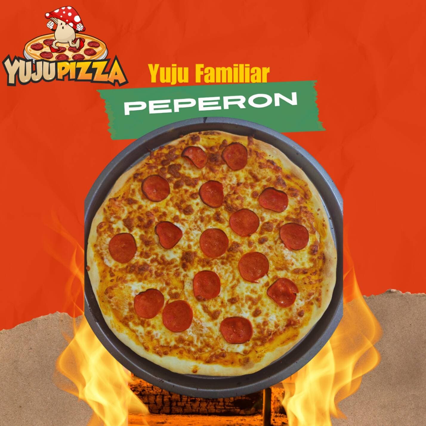 Pizza familiar peperoni