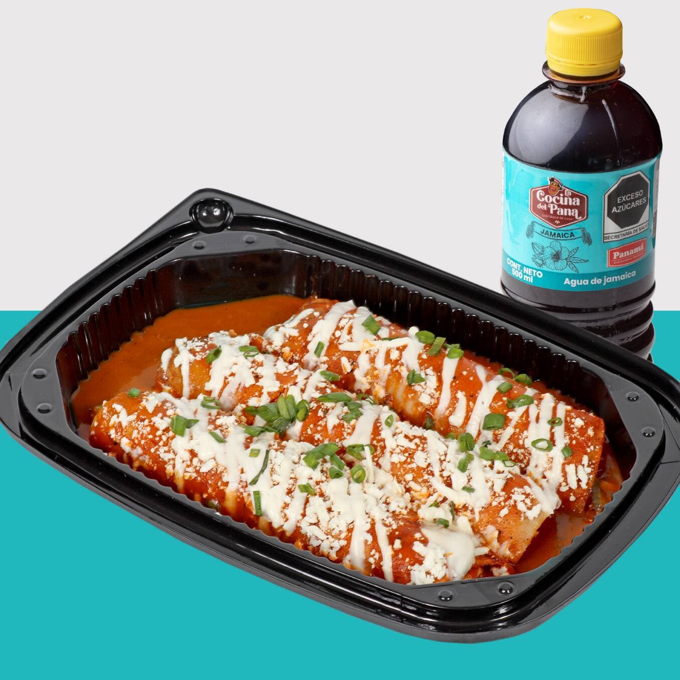Combo Enchiladas + Agua fresca