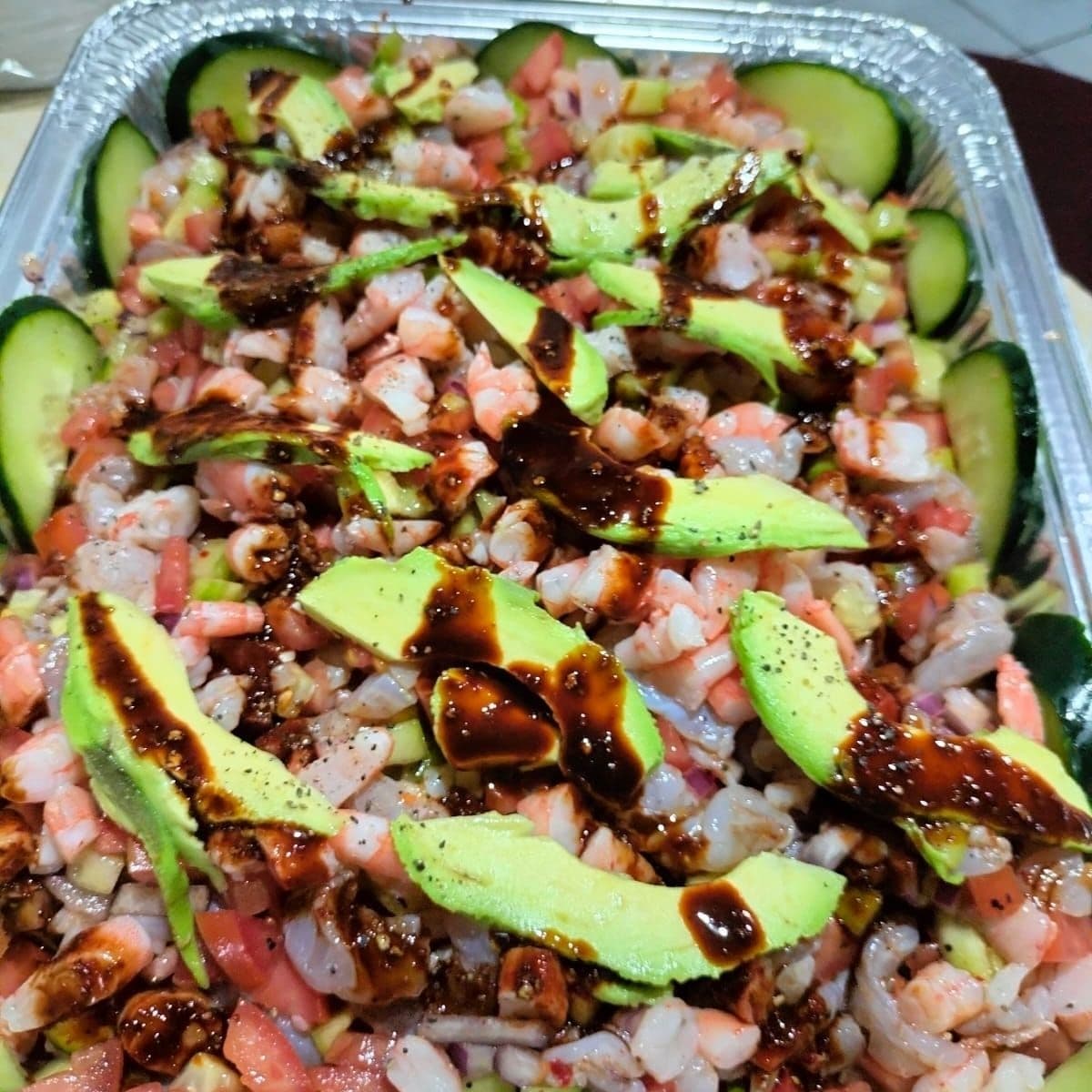 Charola de Ceviche Mixto 4 Personas