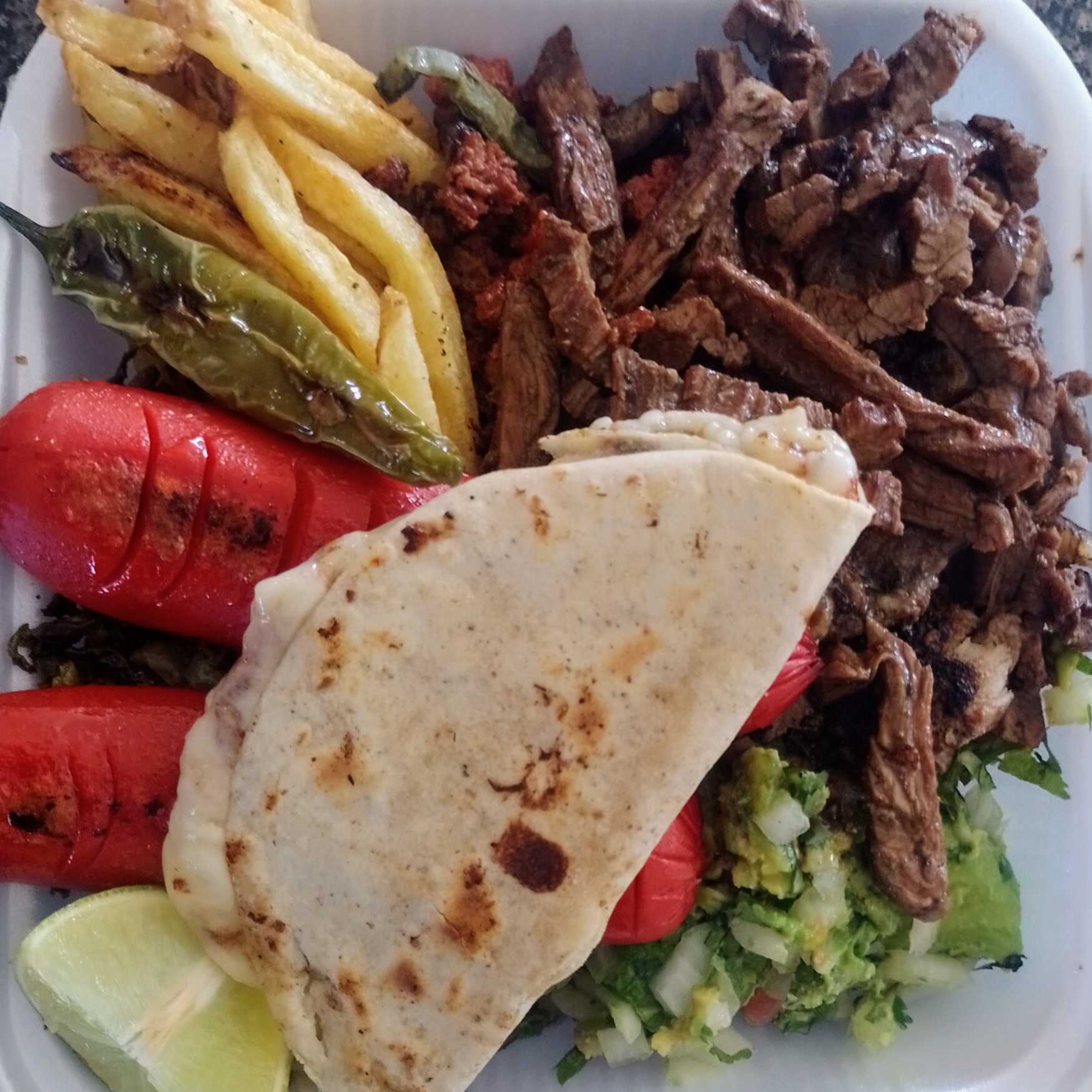 Combo Parrillada Sirloin, Arrachera y Refresco.