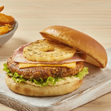 Hamburguesa Hawaiana Amarilla