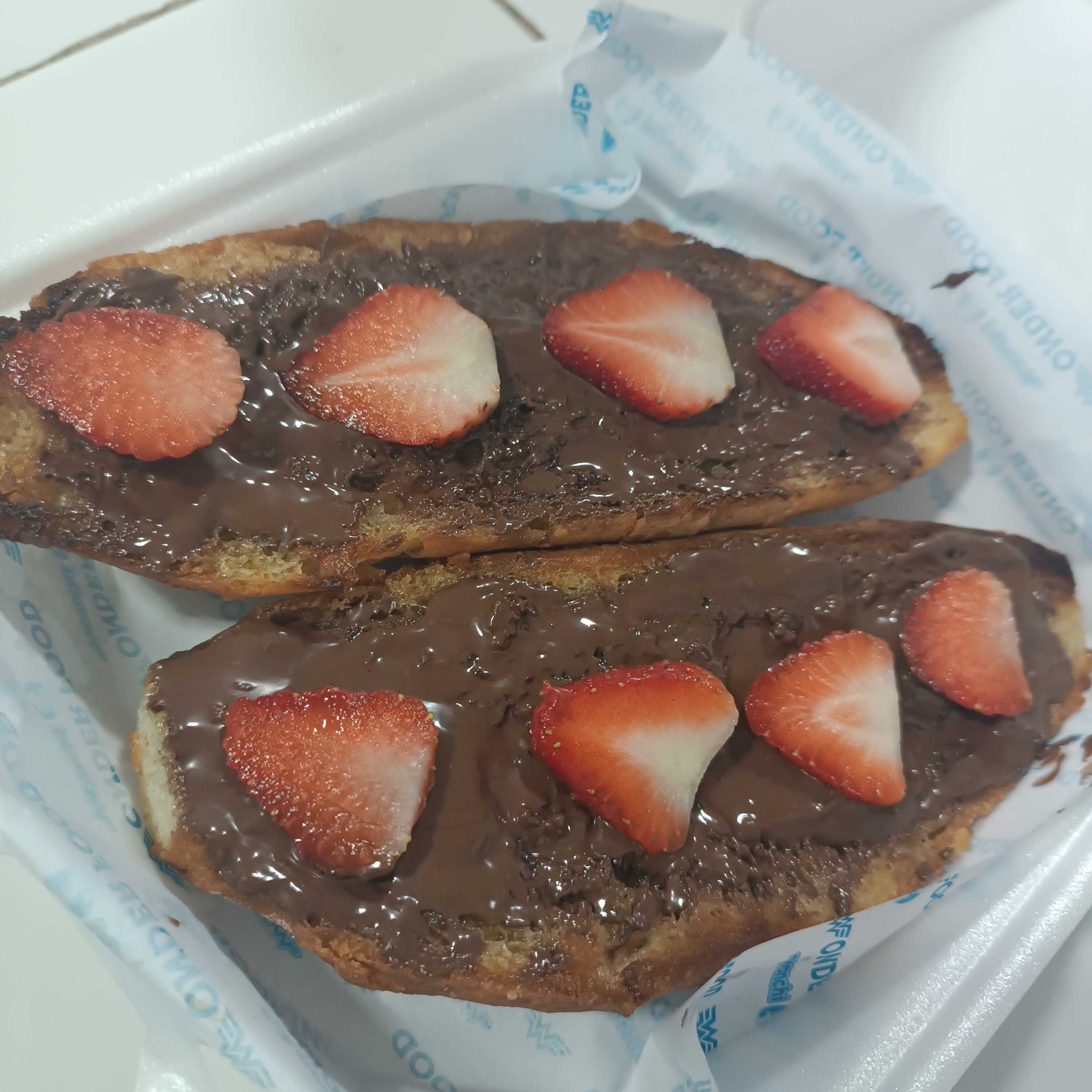 Molletes de fresa