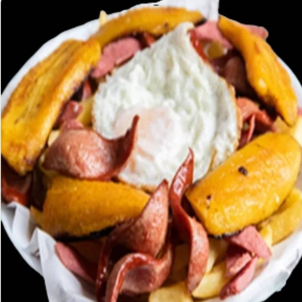 Salchipapa Frankfurter a Lo Pobre