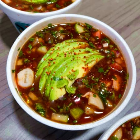 Ceviche De Camarón Cocido 1/2 L