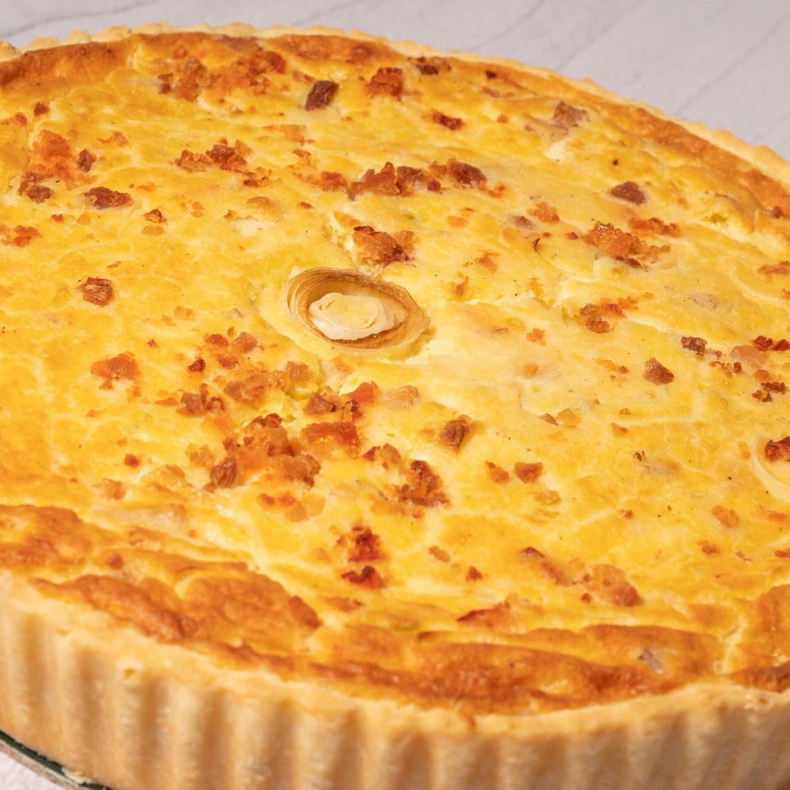 Quiche de Poro con Tocino (Entero)