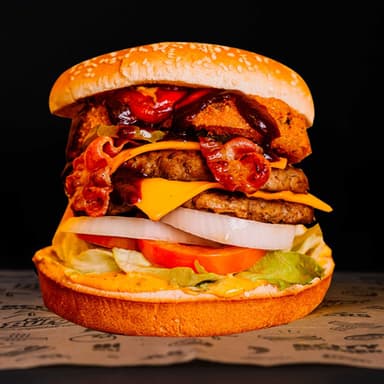 Hamburguesa BBQ Doble