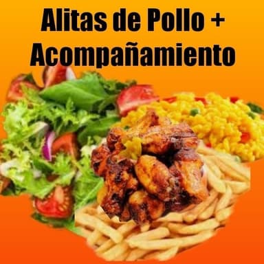 6 Alitas +  Acompañamientos