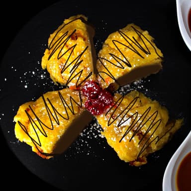 HELADO TEMPURA RELLENO DE CHOCOLATE