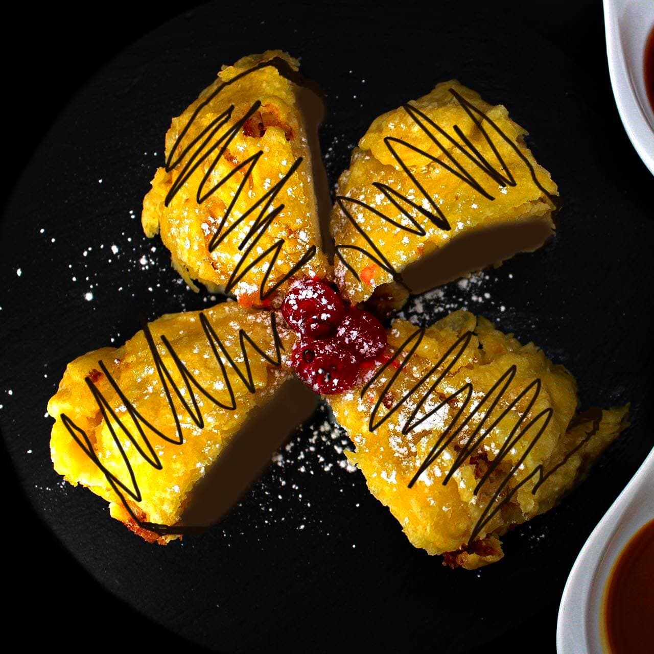 HELADO TEMPURA RELLENO DE CHOCOLATE