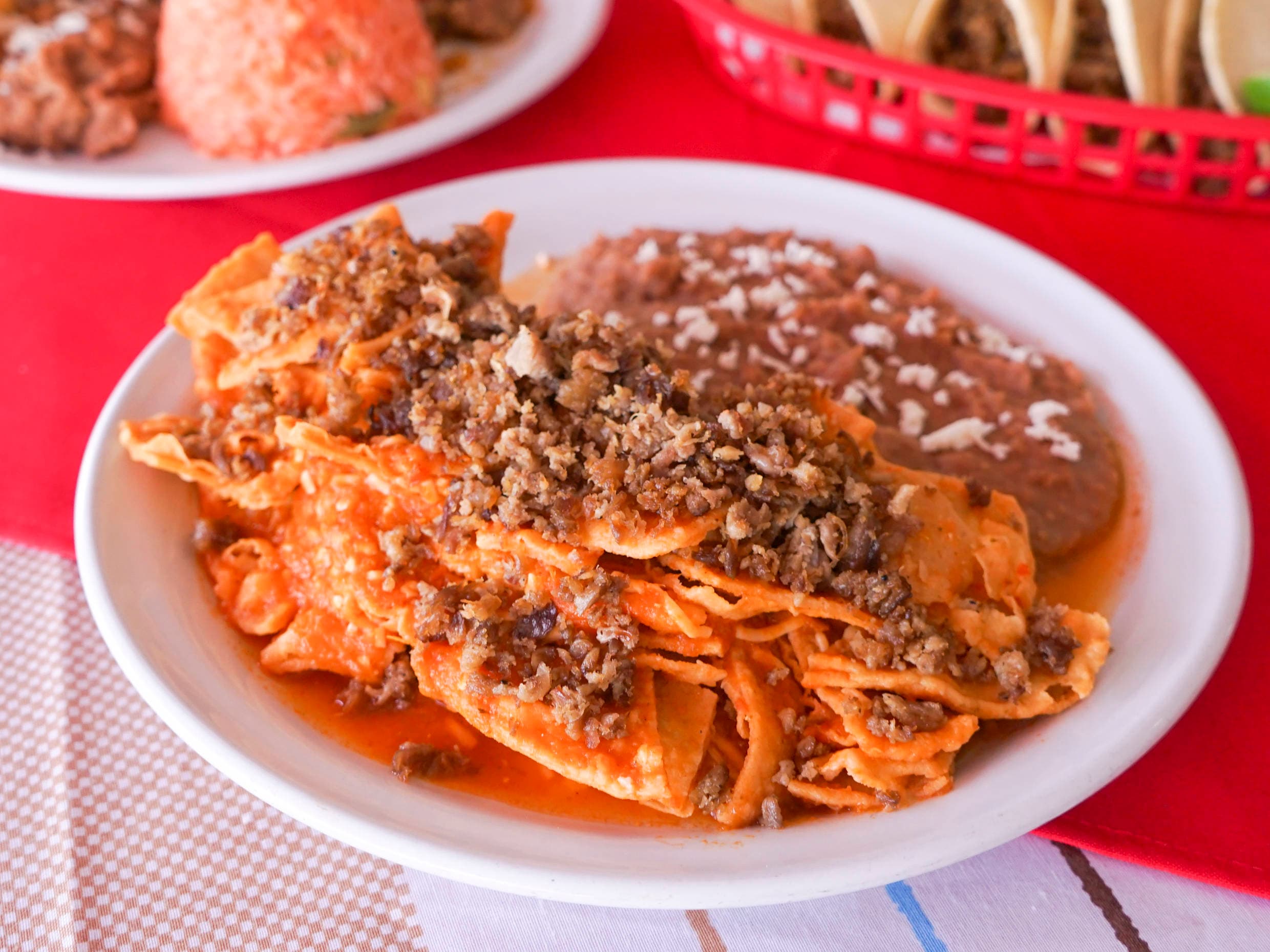 Chilaquiles Ejecutivos con Carne asada