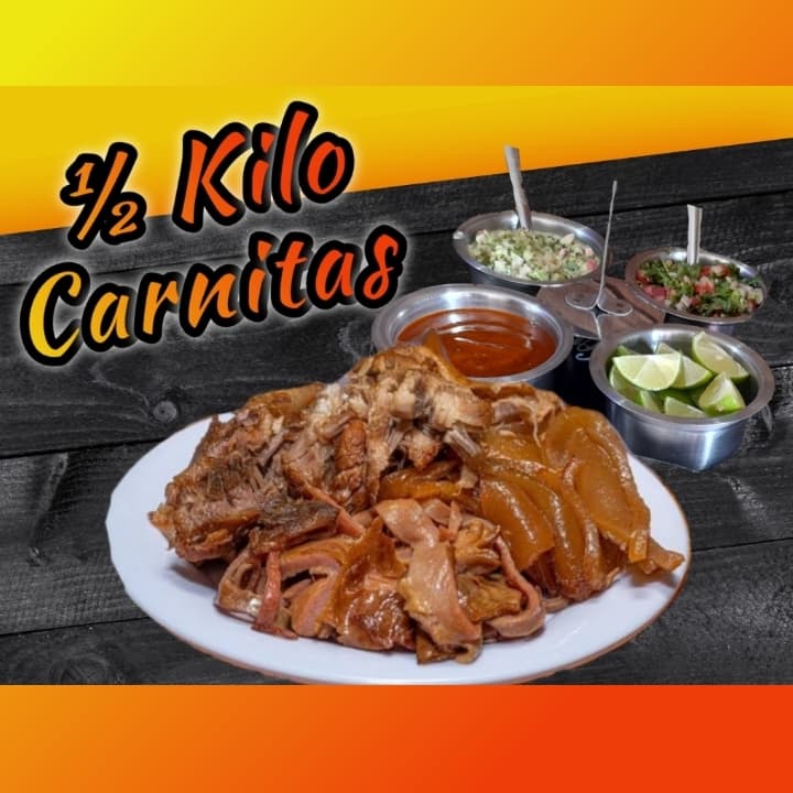 1/2 kg de Carnitas.