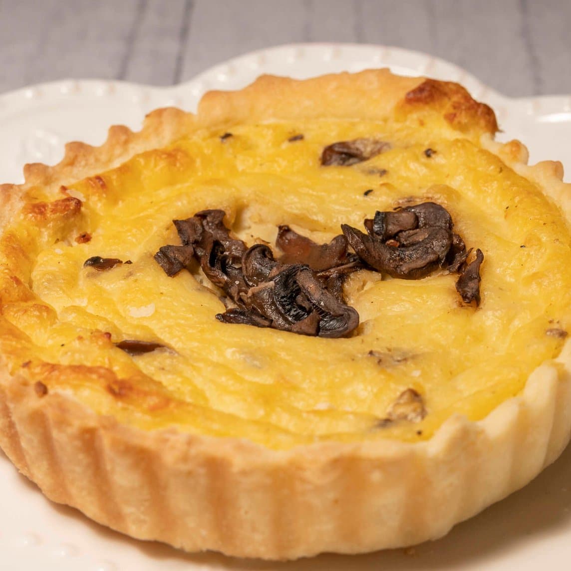 Quiche de Pollo con Champiñones (Porción)