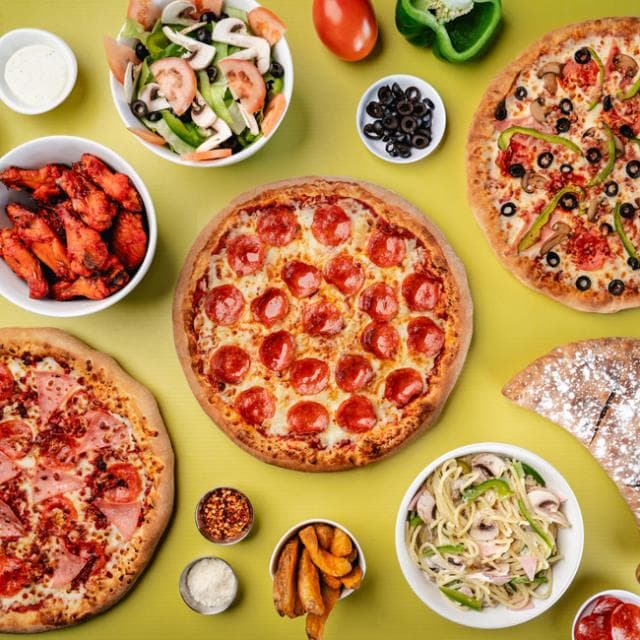 PIZZA MITAD Y MITAD FAMILIAR