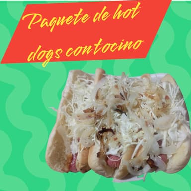 Paquete de 3 Hot Dogs con Tocino