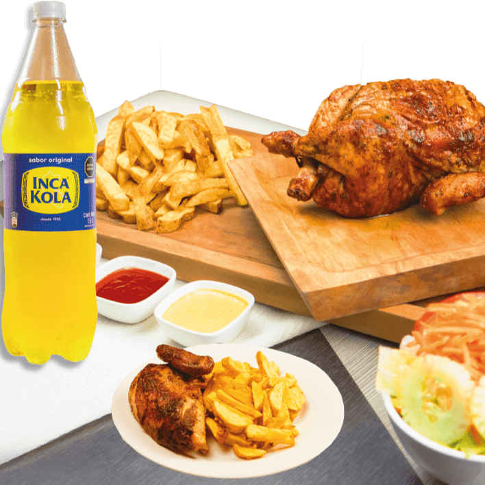 Pollo a la Brasa+ Papa+ 1/4 de Pollo+Papa+Ensalada
