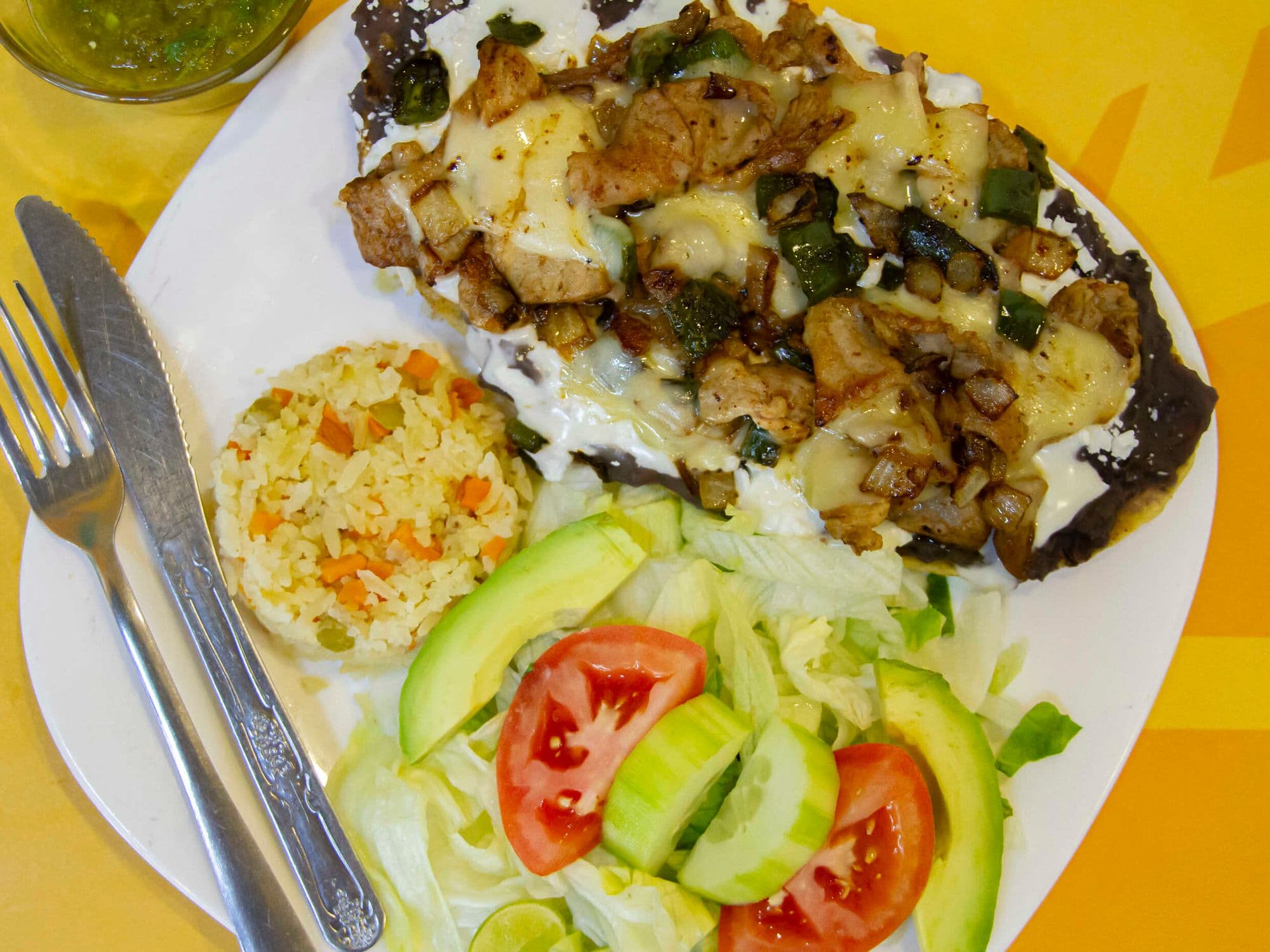 ⭐ Huarache con Bistec