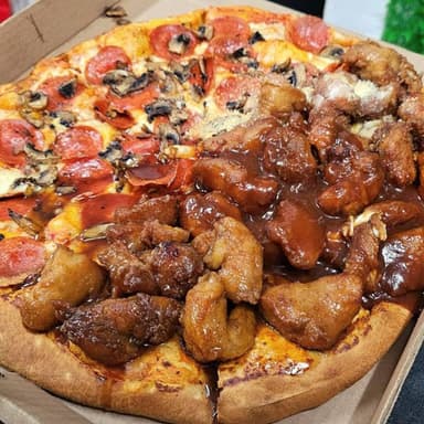 Pizza con 750gr de Boneless