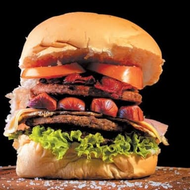 HAMBURGUESA CORDON BLUE  + POSTRE GRATIS