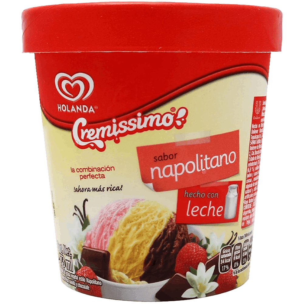 HELADO DE CREMA MICHA HOLANDA 473ML NAPOLITANO