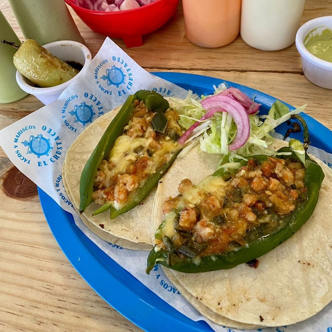 Taco Chile de Camarón Capeado