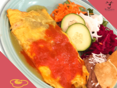 Omelette Arriero+Fruta+Pan+Jugo+Café