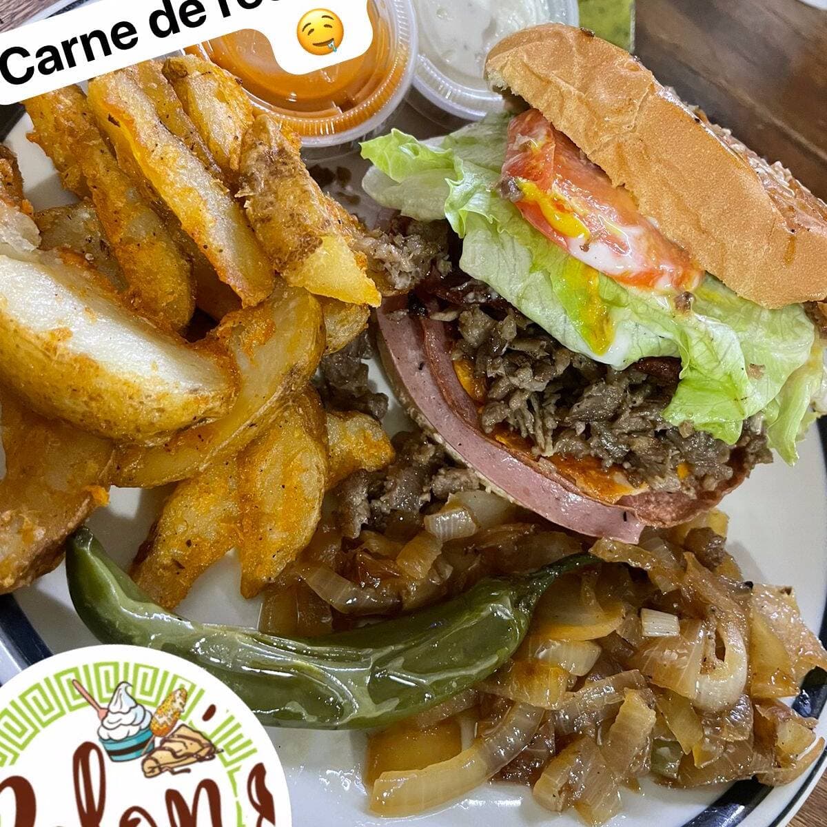 Combo 5 Hamburguesa + papas + refresco