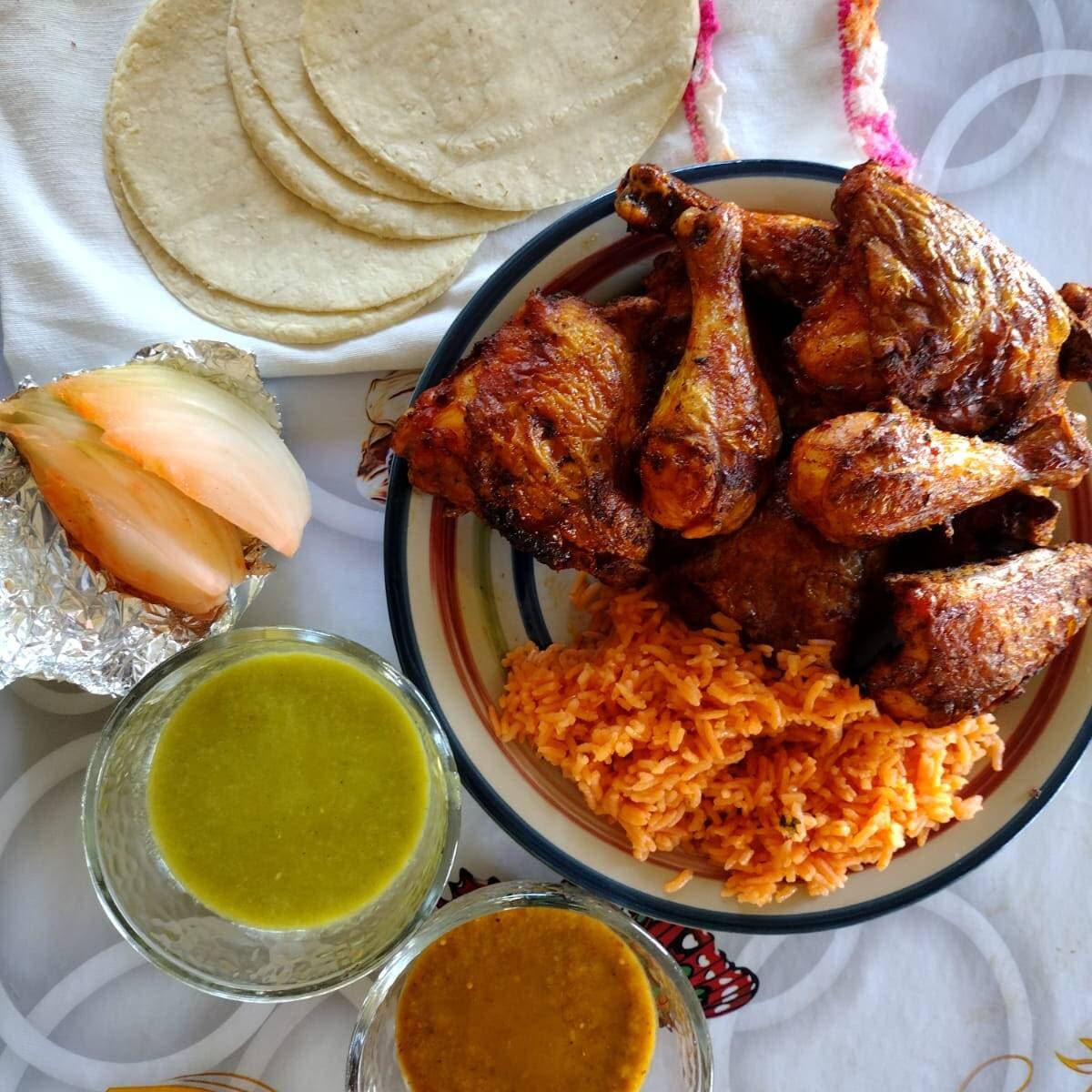 Pollo Asado Armado de Pierna y Muslo (entero)
