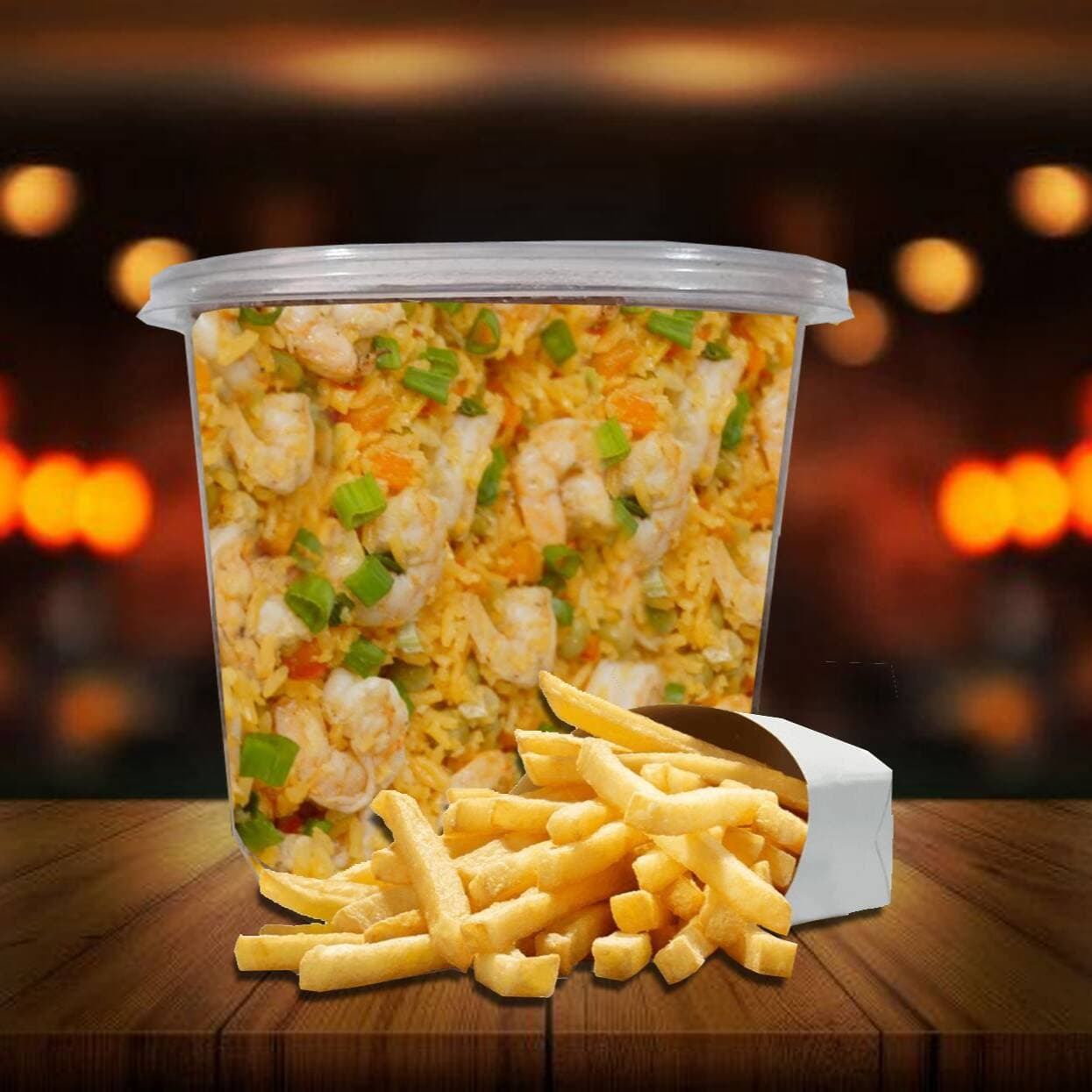 Contenedor Arroz con Camarones
