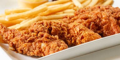 6 Chicken Tenders con Papas