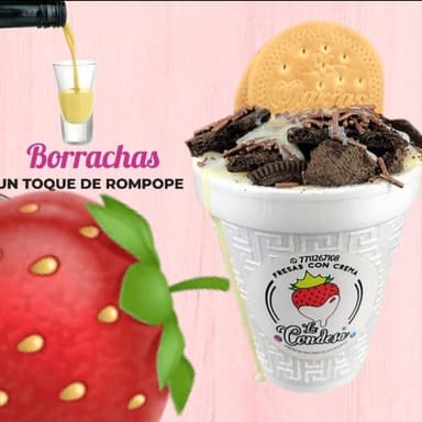 Fresas con Crema. Borrachas Chicas (237 Ml)