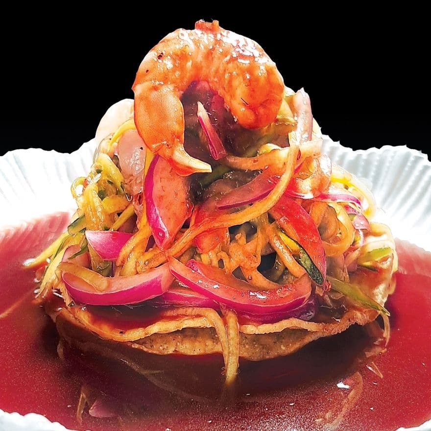 Tostada Perlas Negras