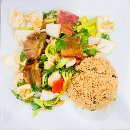 Menú Chancho con Verduras