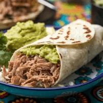Burrito de Carnita de Puerco