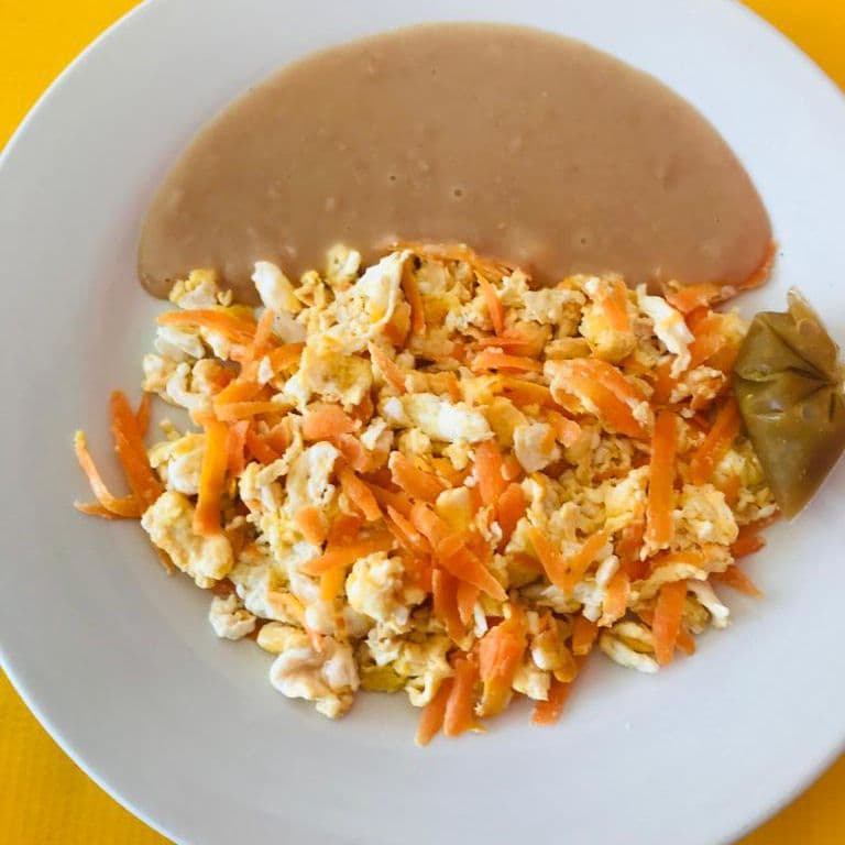 Huevos con zanahoria