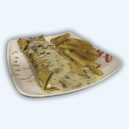 Crepe de Pollo y Champiñones