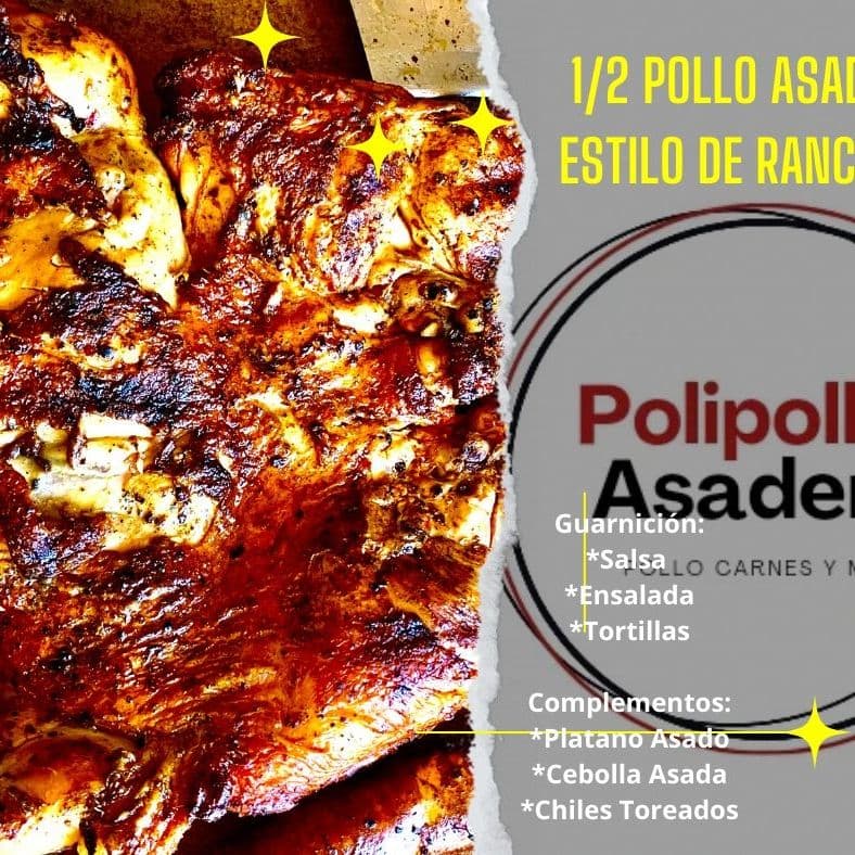 1/2 Pollo Asado al Carbon