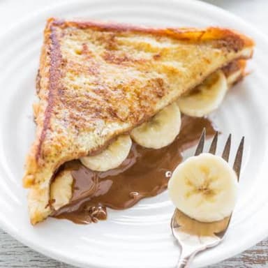 Sándwich Nutella y Plátano