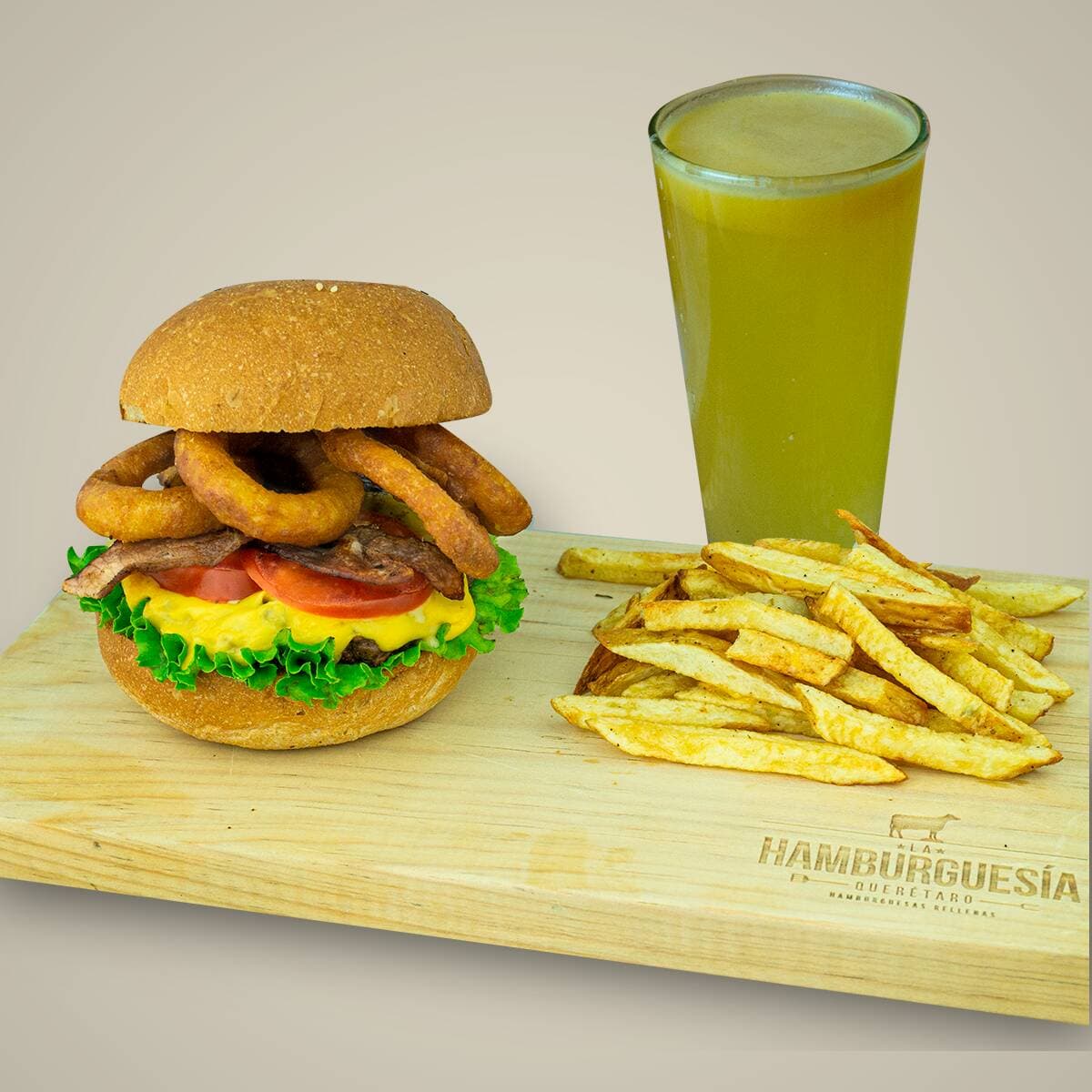Combo Hamburguesa, Orden de Papas y Bebida