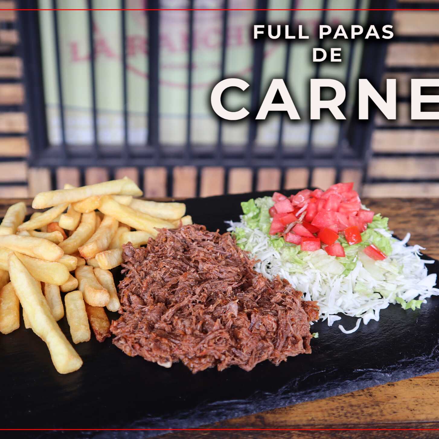Full Papa de Filete de Carne Mechada de Res