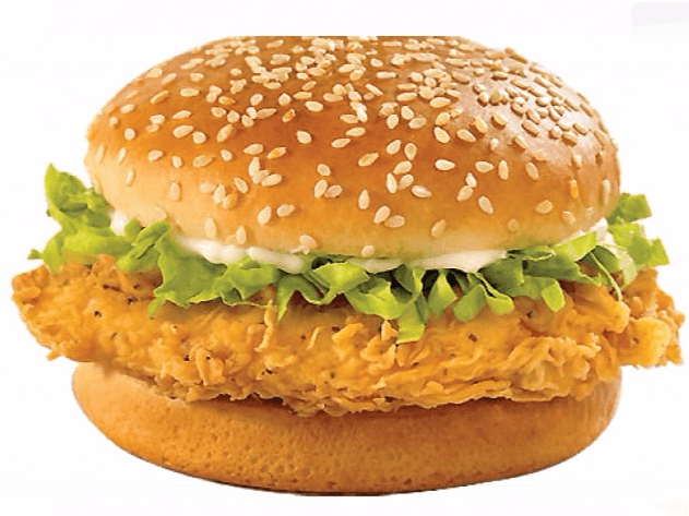 HAMBURGUESA DE POLLO SENCILLA