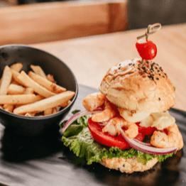 Hamburguesa de Camarón