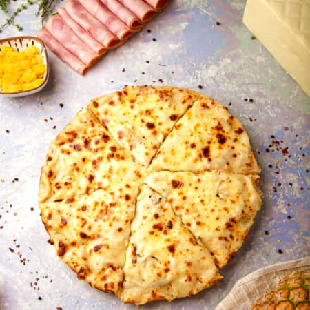 Pizza Estofada Hawaiana