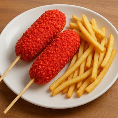 2 Banderillas Coreanas Flamin/Con Papas
