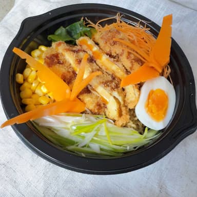 Ramen de pollo crocante