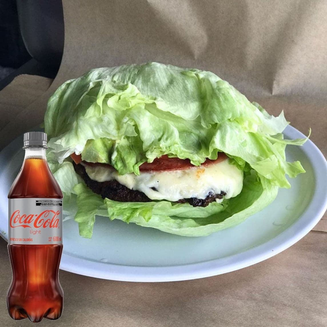 Combo Coca-Cola Hamburguesa en Lechuga